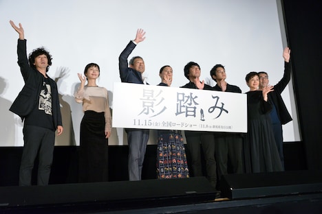 「影踏み」先行上映会の様子。