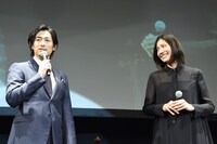 「エンジェルサイン」完成披露試写会の様子。
