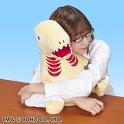 「PCクッション シン・ゴジラ ゴジラ第2形態」の使用イメージ。