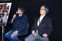 左から森達也、河村光庸。