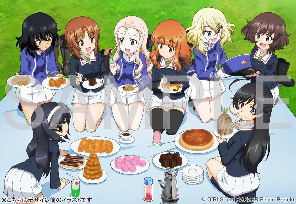 「ガールズ＆パンツァー 最終章 第2話」ゲーマーズ特典の描き下ろしB2タペストリーイメージ。