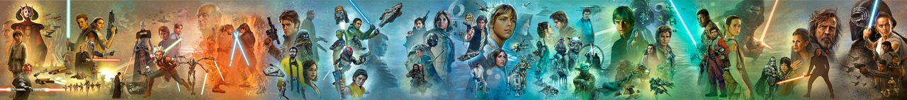 「スター・ウォーズ／スカイウォーカーの夜明け」ムビチケ特典より、超特大絵巻ポスターのイメージ。