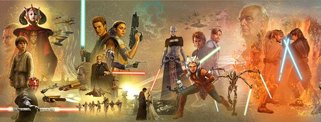 「スター・ウォーズ／スカイウォーカーの夜明け」ムビチケ特典より、超特大絵巻ポスターの一部イメージ。