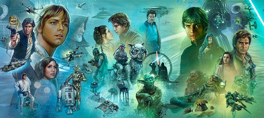 「スター・ウォーズ／スカイウォーカーの夜明け」ムビチケ特典より、超特大絵巻ポスターの一部イメージ。