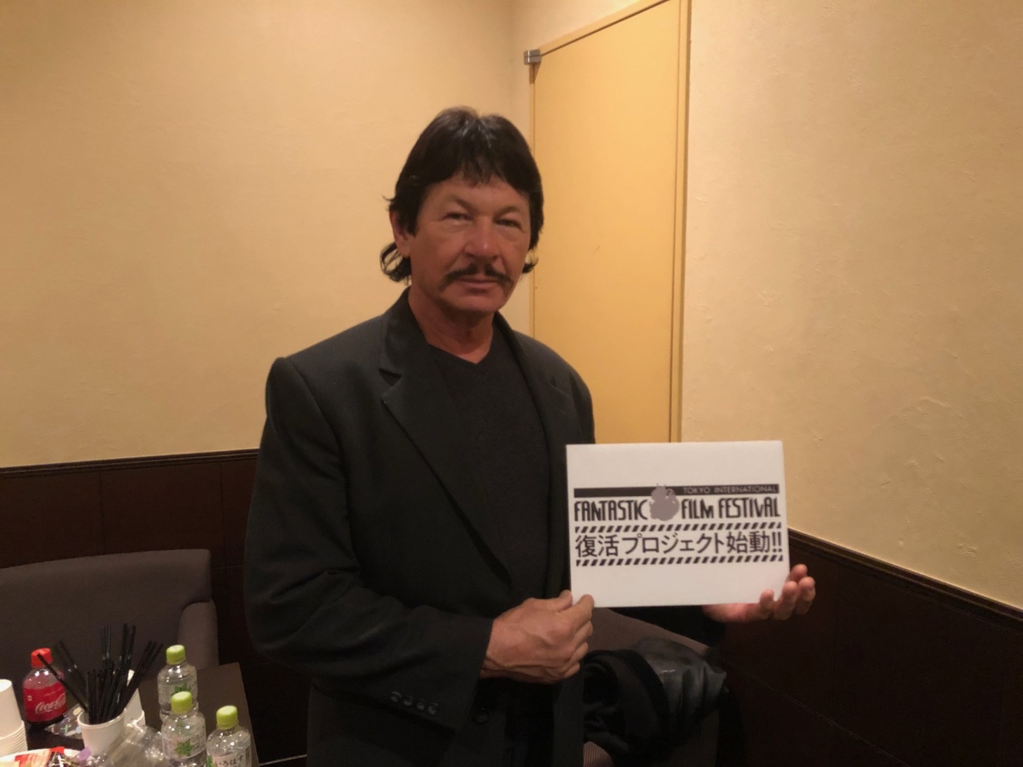 「シン・ファンタ / 復活!? 東京国際ファンタスティック映画祭ナイト」に登壇した、「野獣処刑人 ザ・ブロンソン」キャストのロバート・ブロンジー。