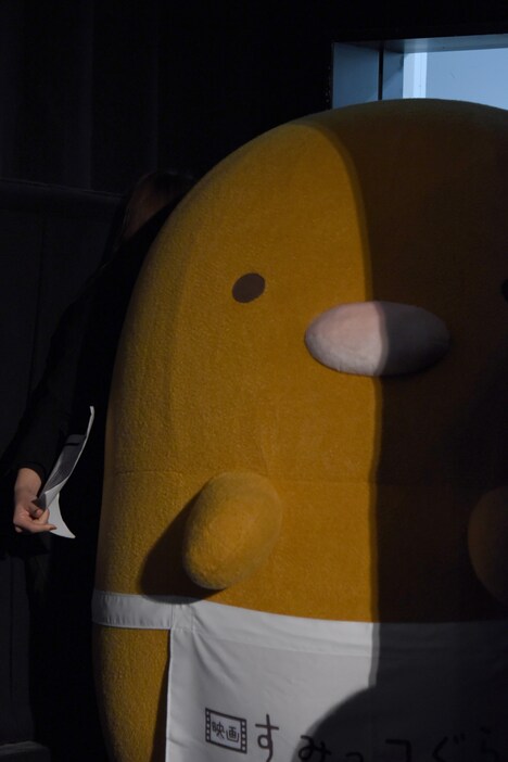 なんとかドアをくぐり抜けたとんかつ。