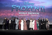 「アナと雪の女王2」ワールドプレミアの様子。