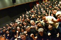 「クライングフリーセックス～Never Again!」初日舞台挨拶の様子。