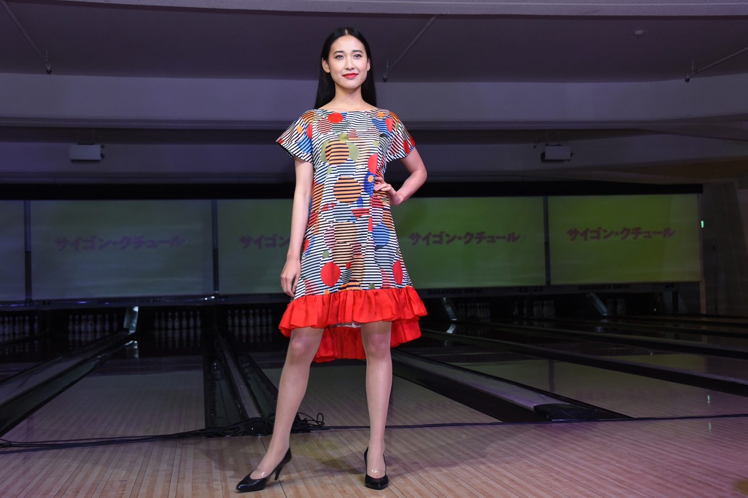 ファッションショーの様子。