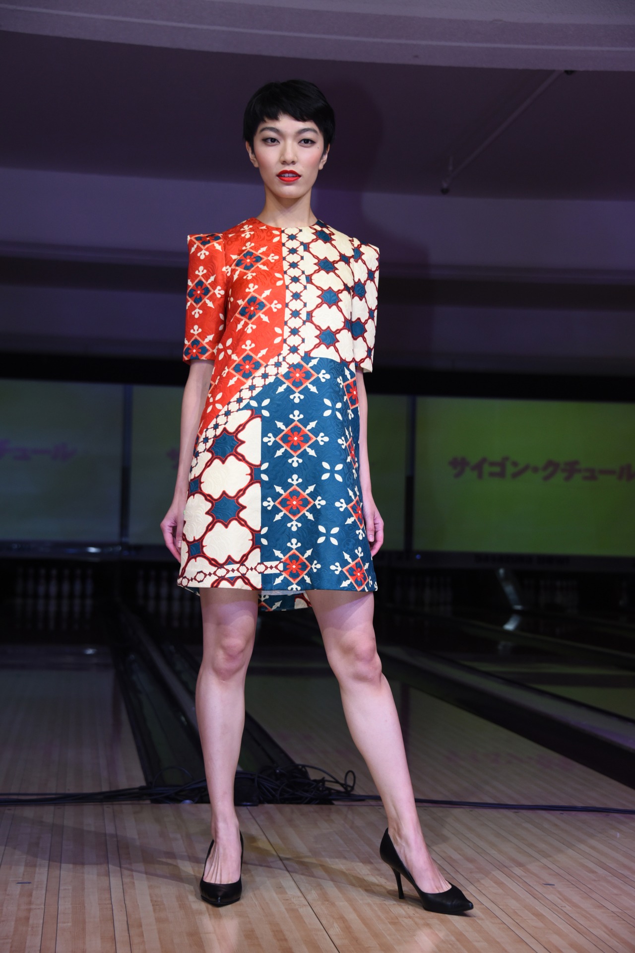 ファッションショーの様子。