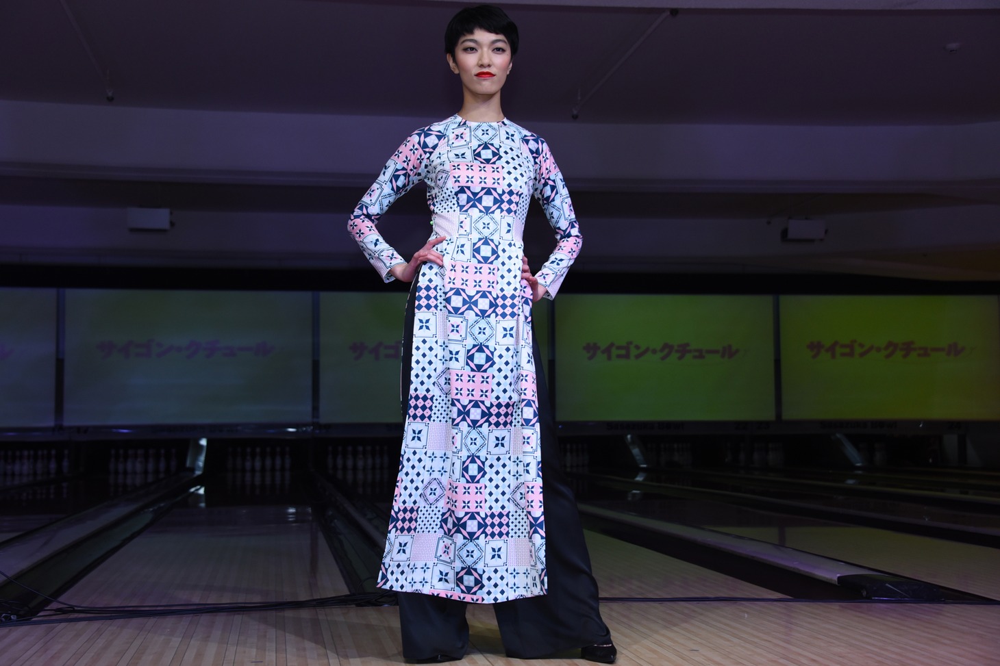 ファッションショーの様子。