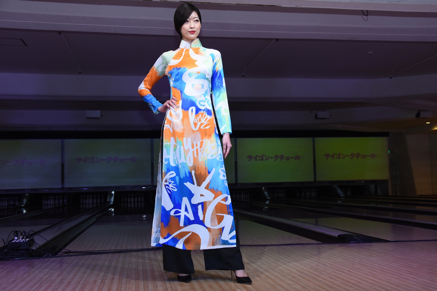 ファッションショーの様子。