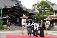 「決算！忠臣蔵」公開直前イベントの様子。