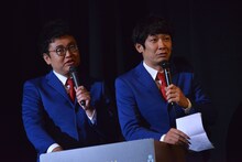 活弁を披露する直前の銀シャリ。