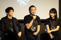 左から津田健次郎、大塚明夫、井上喜久子。