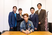 「破天荒フェニックス」キャスト。左から稲葉友、瀧本美織、勝地涼、伊藤淳史、丸山智己。