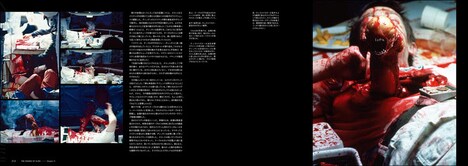 チェストバスター登場シーンの撮影風景。