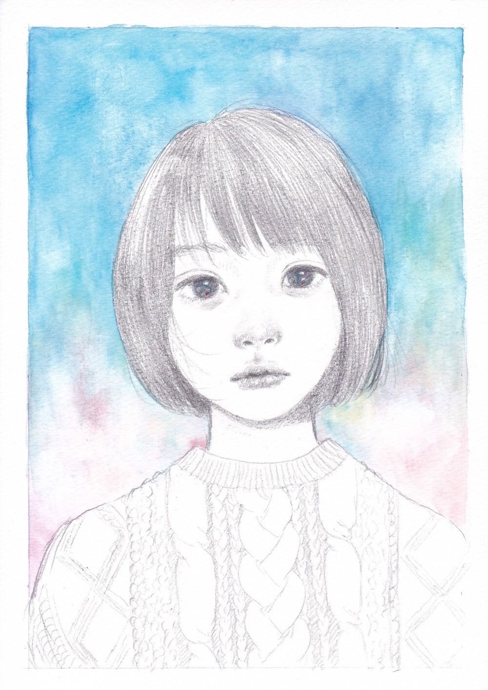 escocseが描き下ろした澪のイラスト。