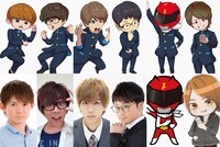 左からさとちん、ミラクルぐっち、はじめしゃちょー、虫眼鏡（東海オンエア）、レオンチャンネル、とーまゲーム。