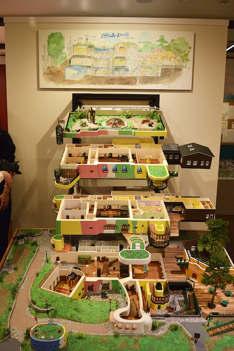 三鷹の森ジブリ美術館の立体模型。