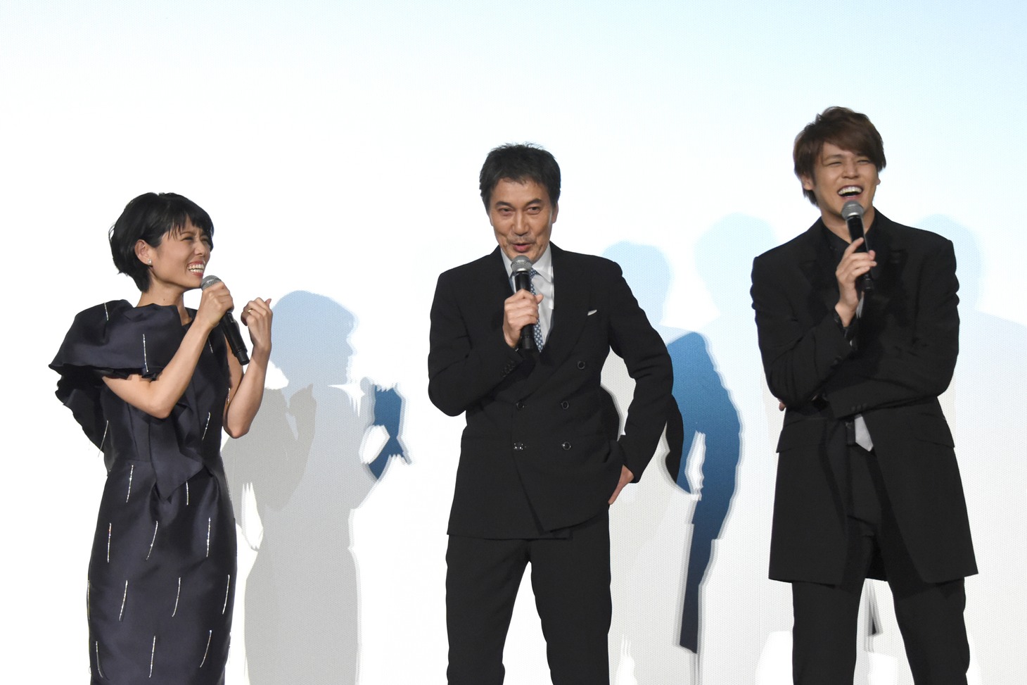 「オーバー・エベレスト 陰謀の氷壁」公開記念舞台挨拶の様子。