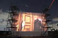 「Drive in theater 01 in Kawagoe」の様子。