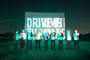 「Drive in theater 01 in Kawagoe」の様子。