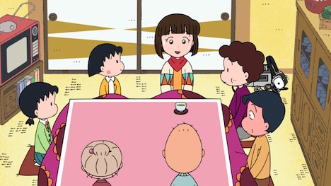 吉岡里帆がゲスト参加した「まる子の孫がやってきた？」より。