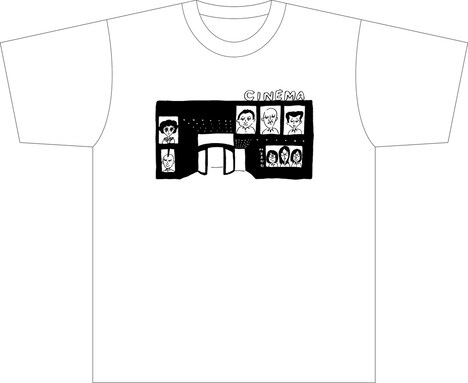 前売り券特典の、大橋裕之による描き下ろしTシャツ。