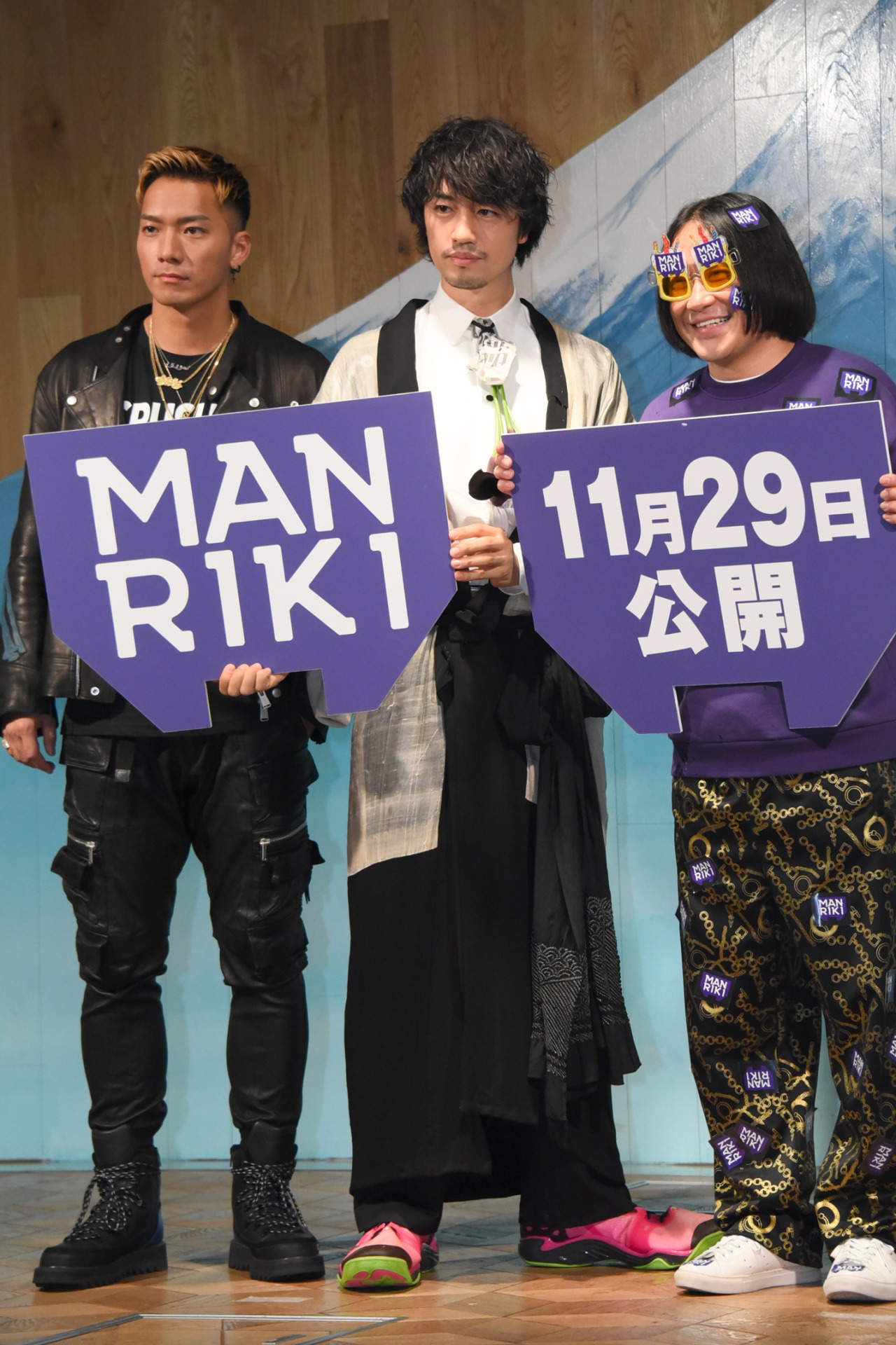 左からSWAY、斎藤工、永野。
