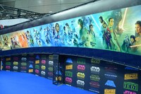 スター・ウォーズブースの様子。