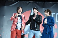 左から杉山すぴ豊、イアン・サマーホルダー、宇垣美里。