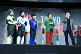 左から佐藤ピリオド、なだぎ武、竹若元博、杉山すぴ豊、マーク・ラファロ。
