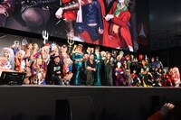 「DC COSPLAYERS LEAGUE2019 POWERD BY BIORE メイクの上からリフレッシュシート」の様子。