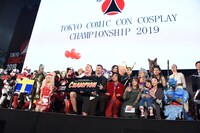 「TOKYO COMIC CON COSPLAY CHAMPIONSHIP 2019」参加者たち。
