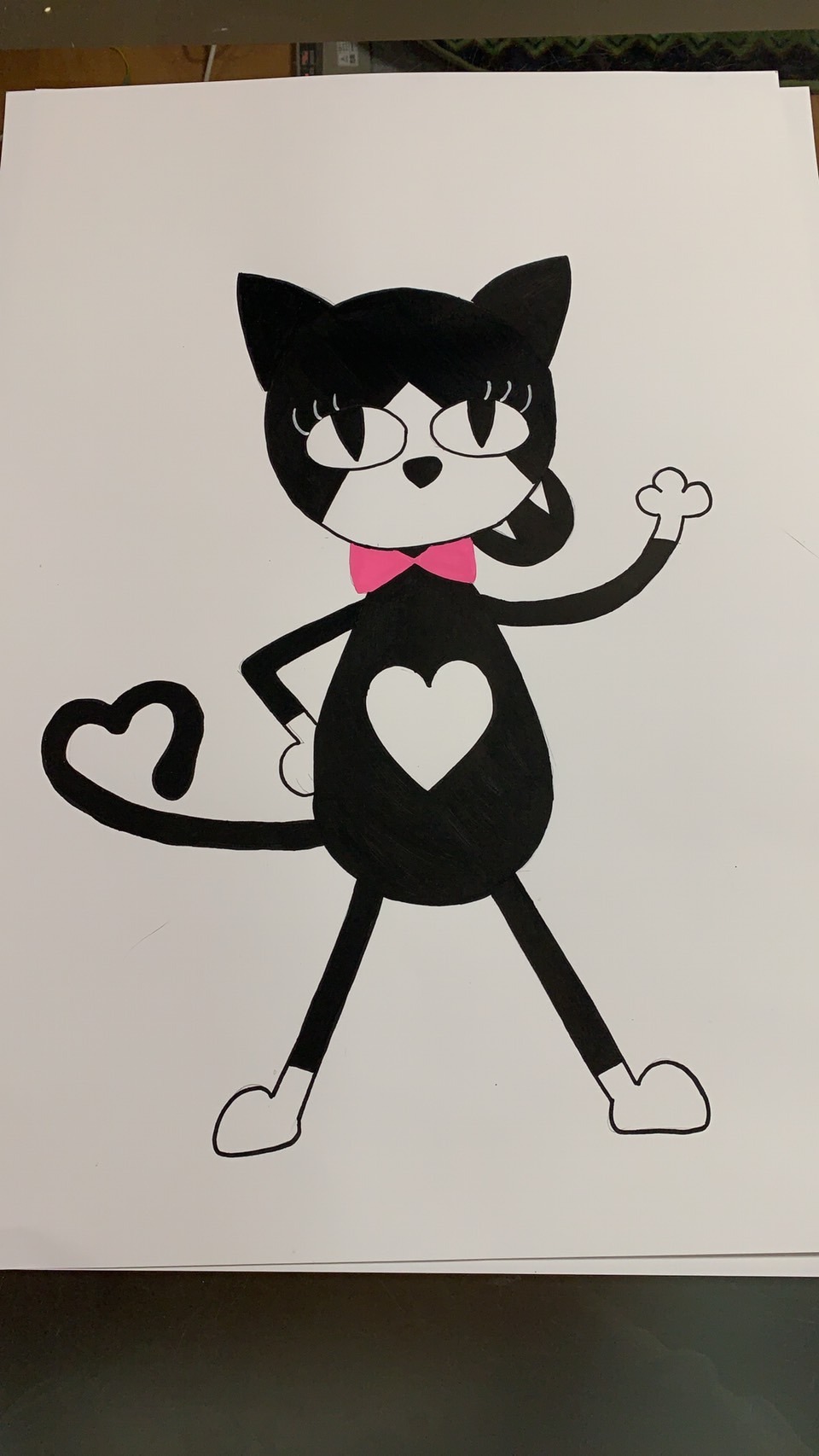 Hinataが描いた「私が考えるショーンの新しいお友達」。