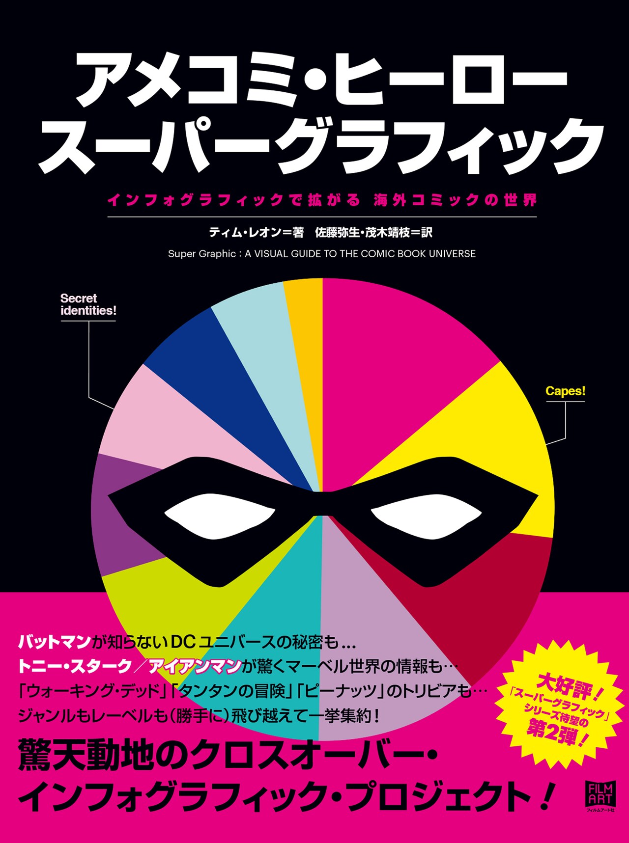 ヒーローの共通項は？コミック世界を統計とデザインで楽しめる書籍発売