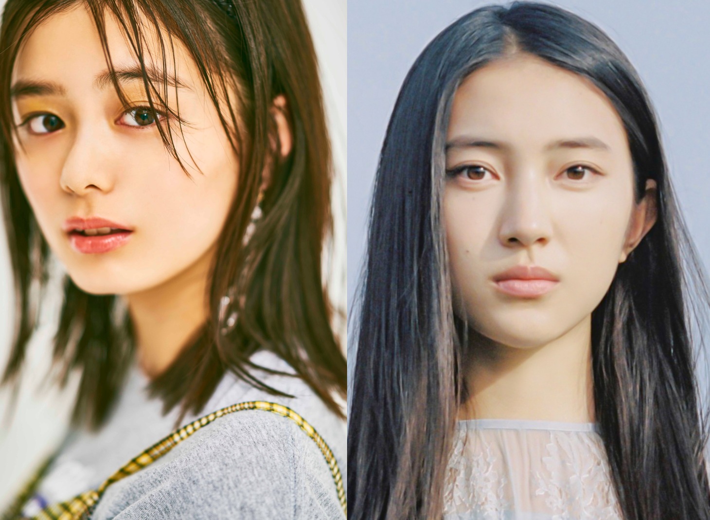 左から紺野彩夏、久保田紗友。