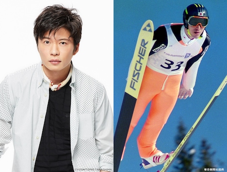 右から1994年リレハンメル五輪での西方仁也(提供:毎日新聞社)、田中圭。(c)YOSHITOMO TAKASHIMA