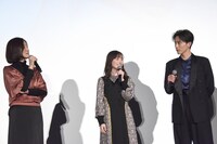 「羊とオオカミの恋と殺人」初日舞台挨拶の様子。