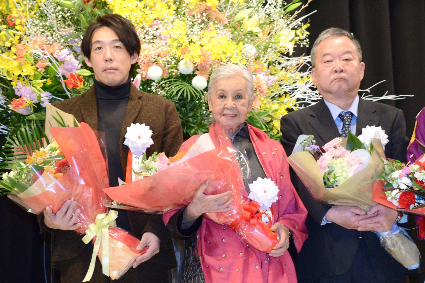 左から石川慶、ワダエミ、赤松陽構造。