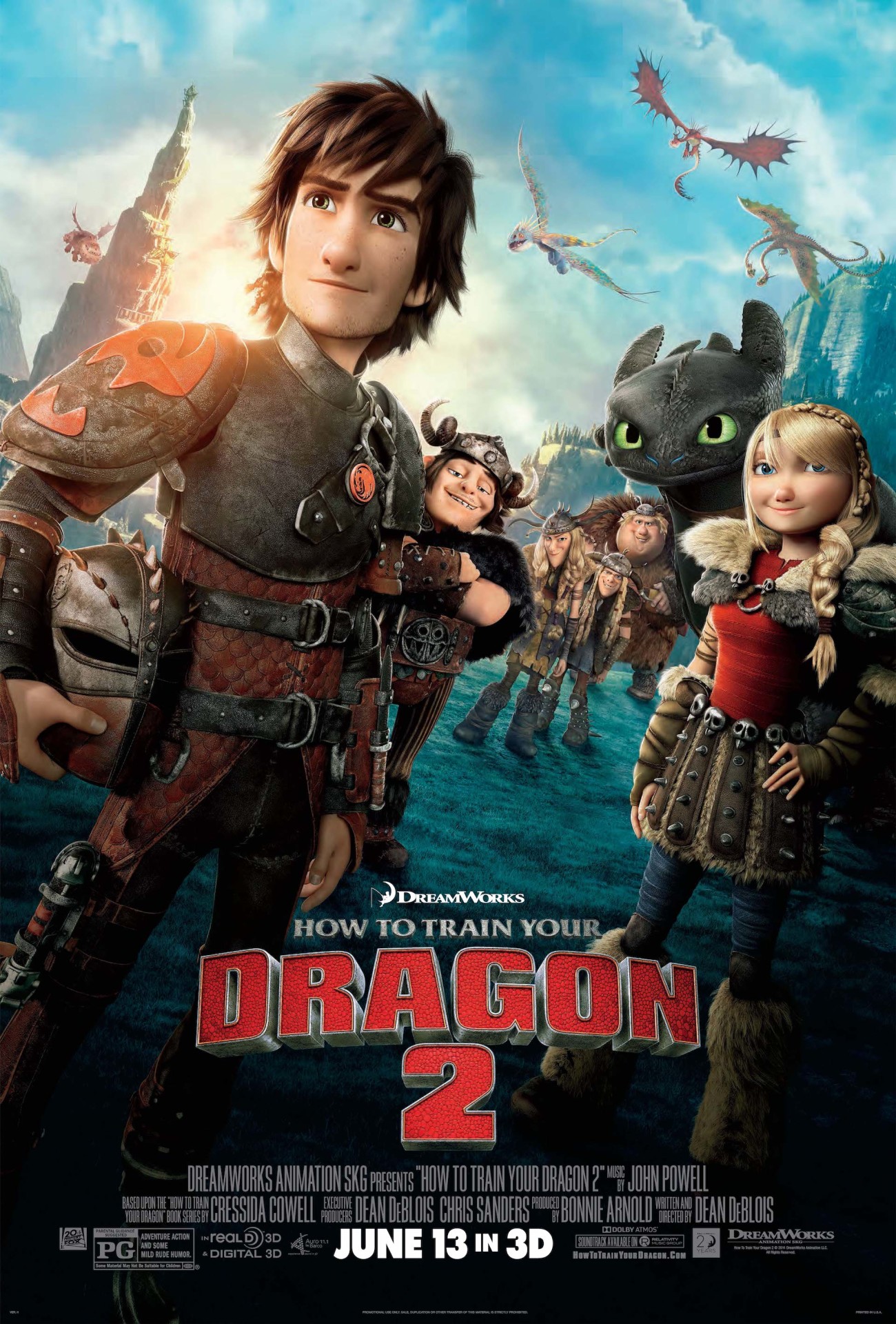 「ヒックとドラゴン2」ポスタービジュアル (c)2014 DreamWorks Animation LLC.All Rights Reserved.