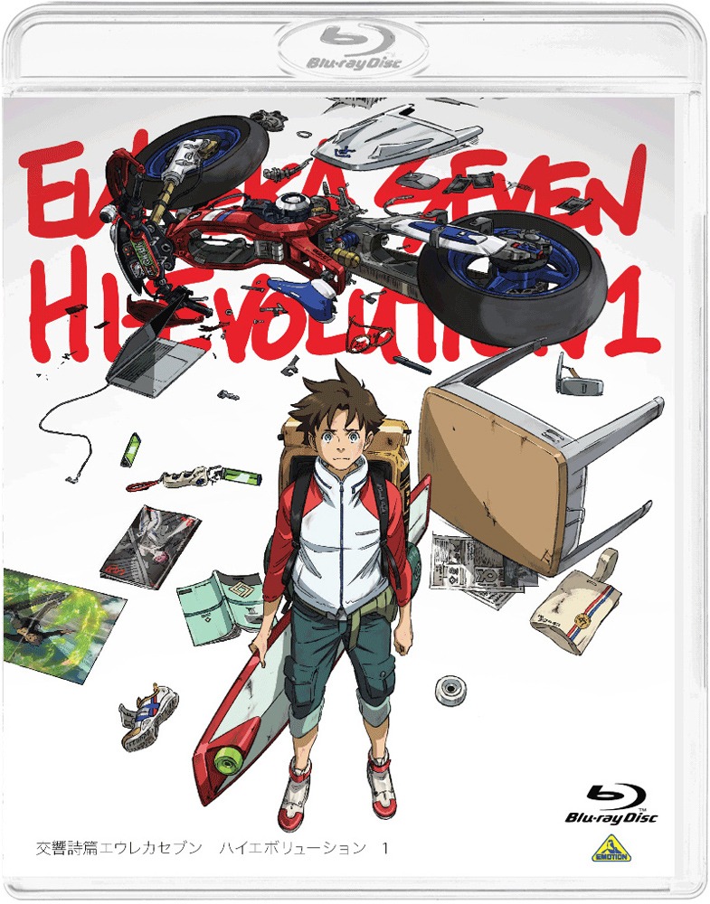 「交響詩篇エウレカセブン ハイエボリューション1」Blu-rayジャケットビジュアル