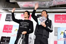 「遠藤憲一と宮藤官九郎の勉強させていただきます」Blu-ray / DVDコンプリート・ボックス発売記念イベントの様子。