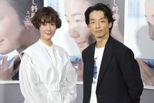 「みをつくし料理帖スペシャル」会見の様子。左から黒木華、森山未來。