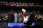 「午前0時、キスしに来てよ」先行上映舞台挨拶の様子。
