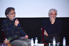 左から黒沢清、ペドロ・コスタ。