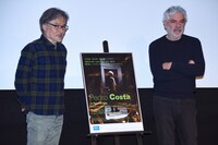 左から黒沢清、ペドロ・コスタ。