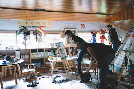 「パラサイト 半地下の家族」メイキング写真