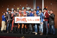 「劇場版ウルトラマンタイガ ニュージェネクライマックス」サプライズ発表会の様子。